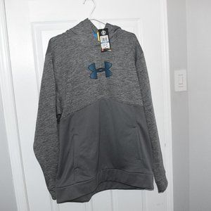 New Men's Loose Under Armour Grey Hoodie Size XL